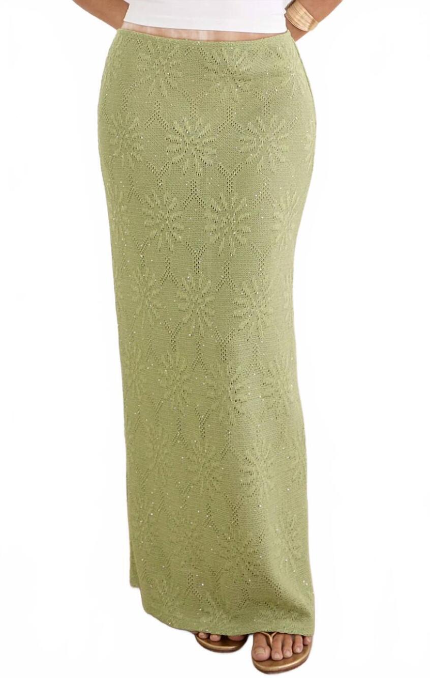 NEW MOTEL ROCKS aloria skirt in green